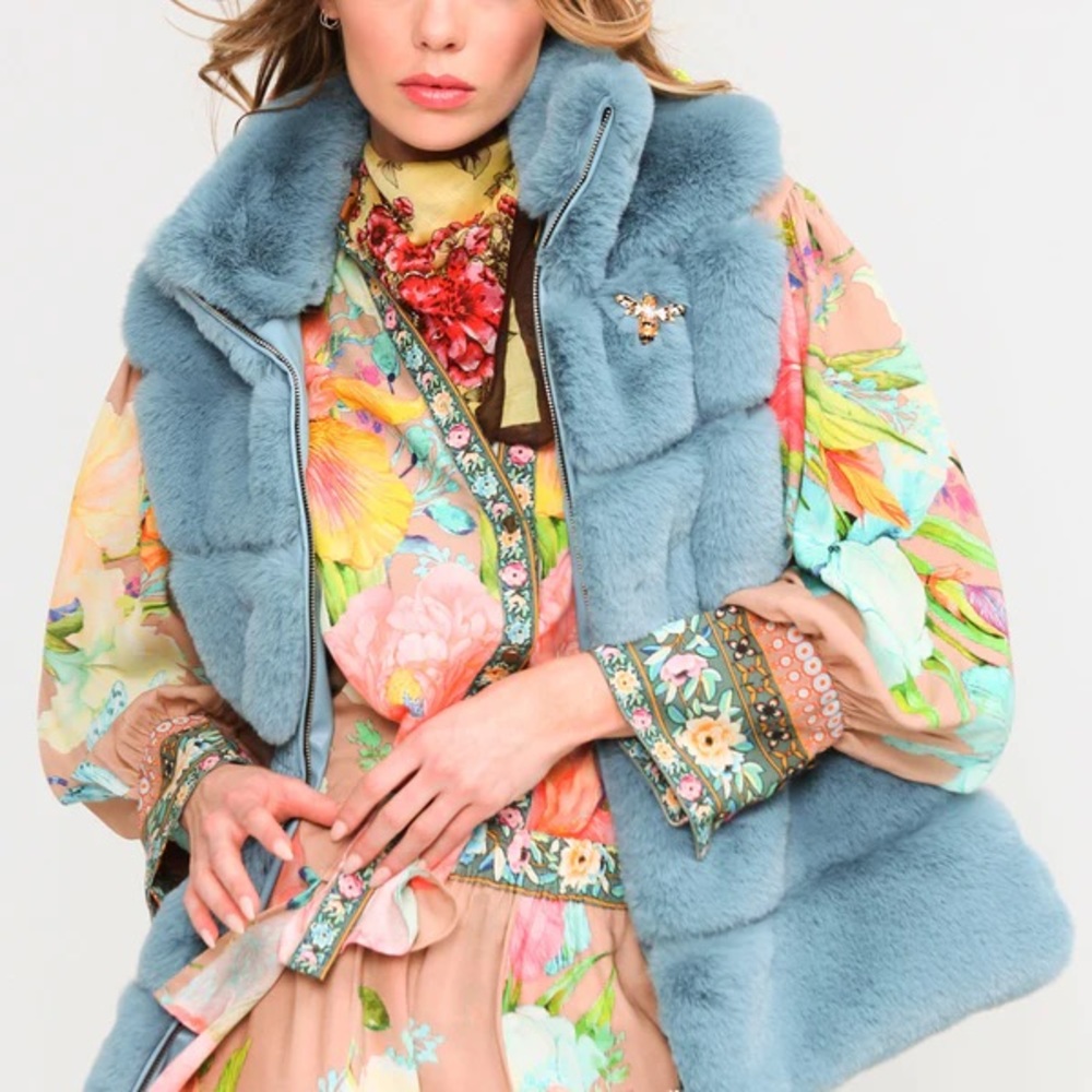 Aratta Silent Journey Plush Faux Fur Vest XL